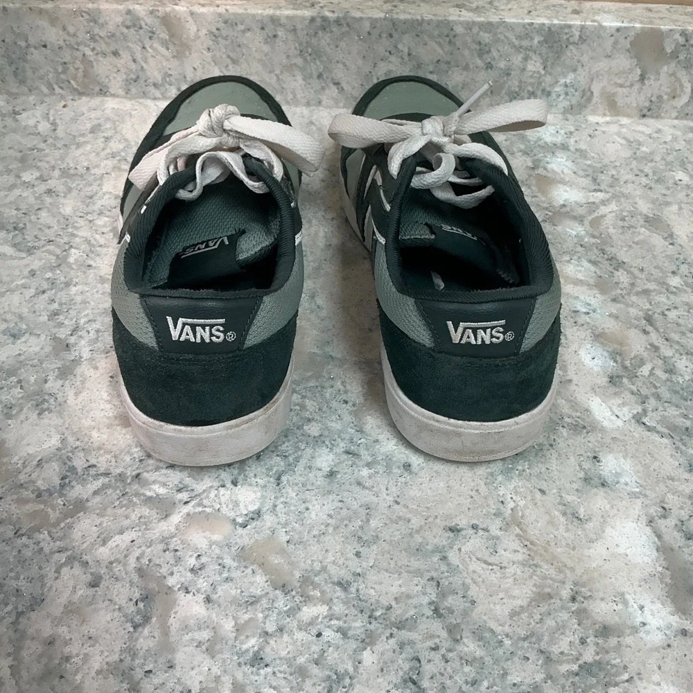 Vans Lowland ComfyCush New Varsity Green Gables 6.5M 8W Green Suede Sneakers